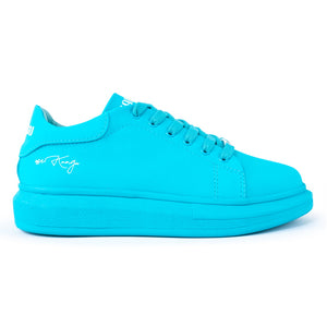 Tênis Kangu Oversized Courino sintético Azul aurora