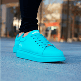 Tênis Kangu Oversized Courino sintético Azul aurora