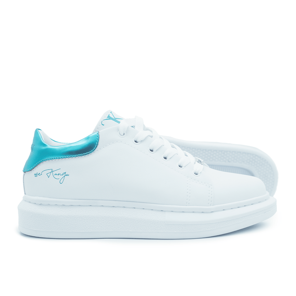Tênis Kangu Oversized All White detalhe Egeu