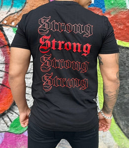 T-shirt Strong Detalhe Vermelho