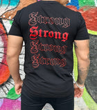 T-shirt Strong Detalhe Vermelho