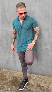 Camisa Gola Polo Verde Premium