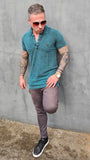 Camisa Gola Polo Verde Premium