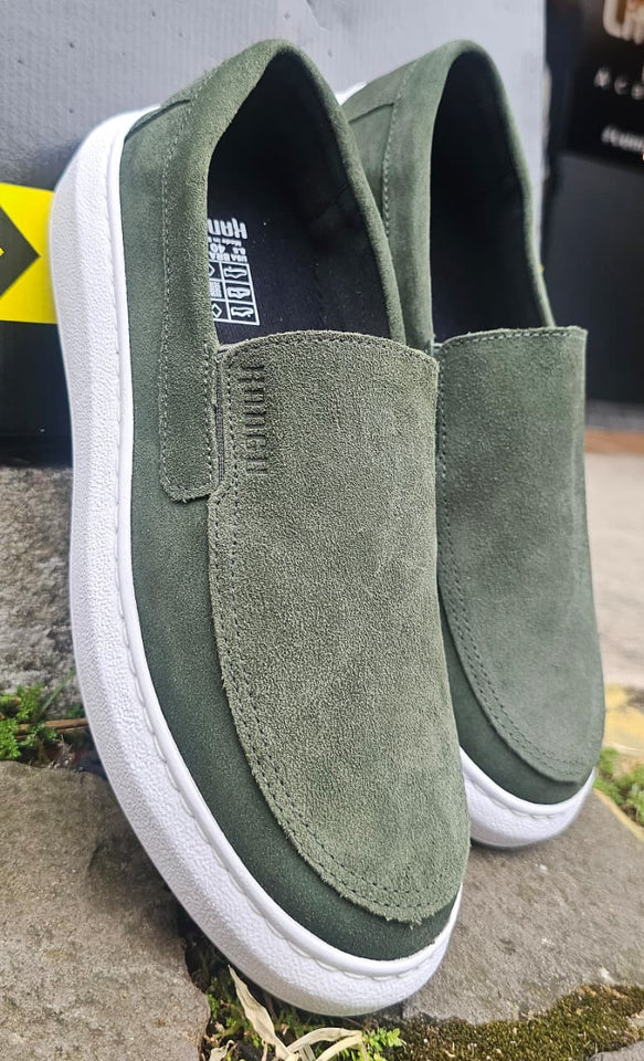 Sapato Mocassim Iate Verde Camurça Kangu