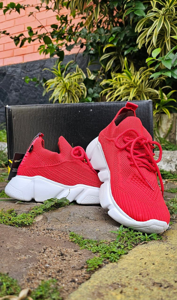 Tênis Meia Kangu Flayt Vermelho