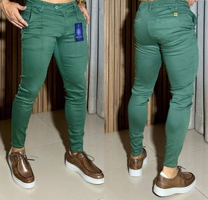 Calça Alfaiataria Skinny Hero Verde Militar