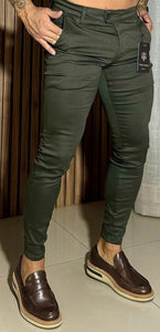 Calça Alfaiataria Skinny Hero Verde Musgo