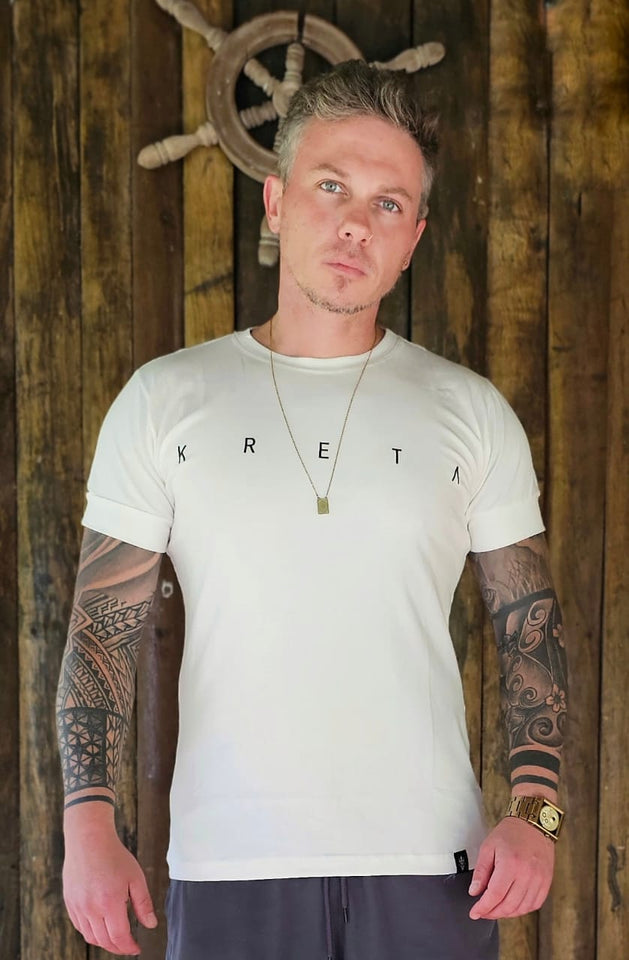 T-shirt Kreta Letreiro Off