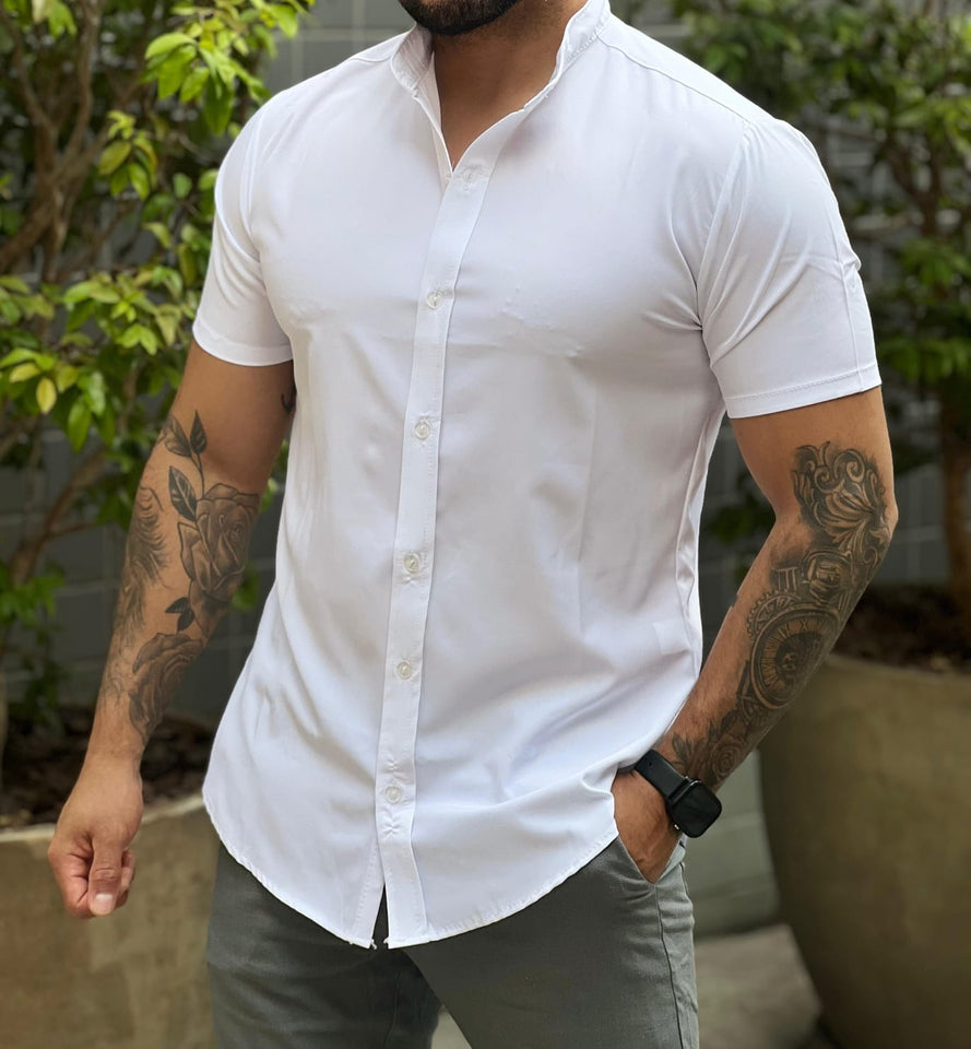 Camisa Premium Exalt Branca Manga Curta
