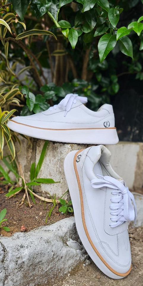 Tênis Rouparia Over Mcqueen Couro Branco