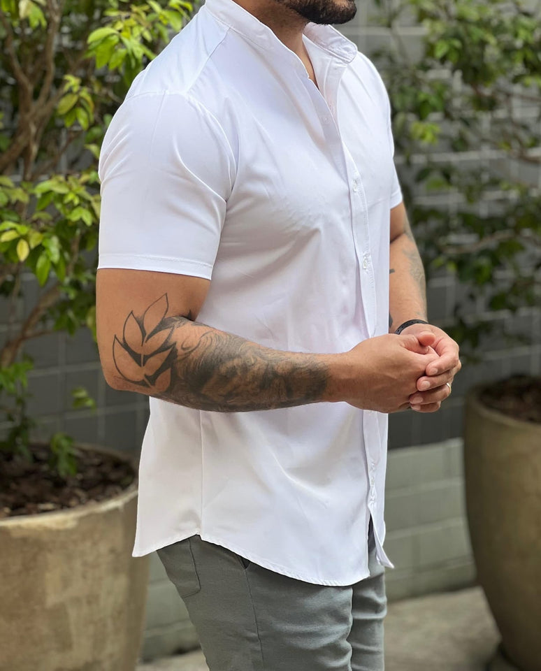 Camisa Premium Exalt Branca Manga Curta