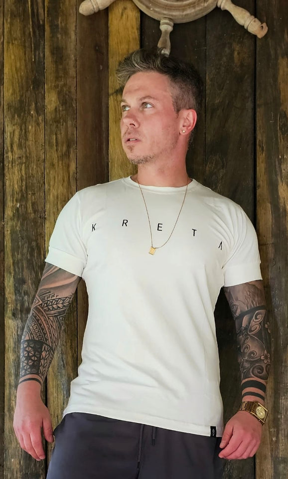 T-shirt Kreta Letreiro Off